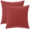 vidaXL Kudd&ouml;verdrag 2 pcs HEERLEN Vinr&ouml;d 30 x 30 cm Polyester