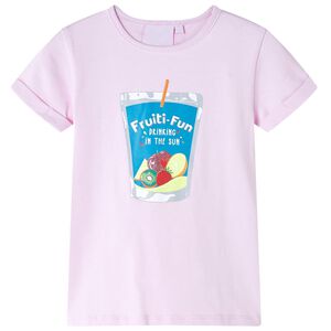 T-shirt f&ouml;r barn mild rosa 116