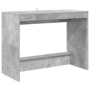 vidaXL Skrivbord f&ouml;r s&auml;ng Betonggr&aring; Konstruerat tr&auml; 100 x 45 x 75 cm