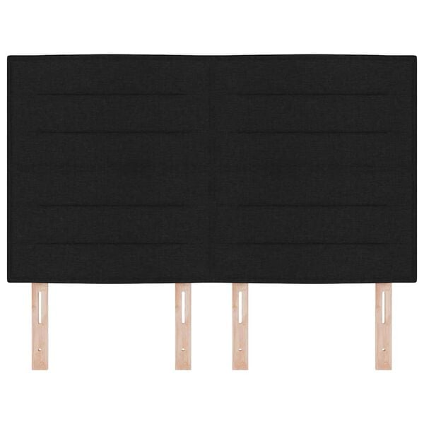 vidaXL Huvudgavel med huvudgavel Svart 160 cm Konstl&auml;der