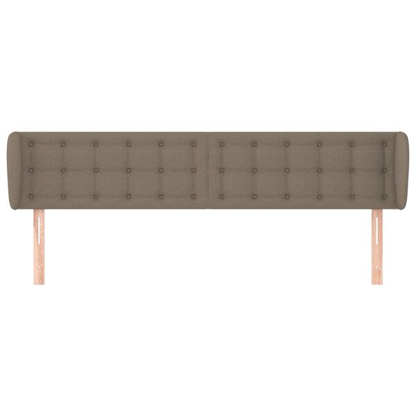 vidaXL S&auml;nggavel med kanter taupe 183x23x78/88 cm tyg