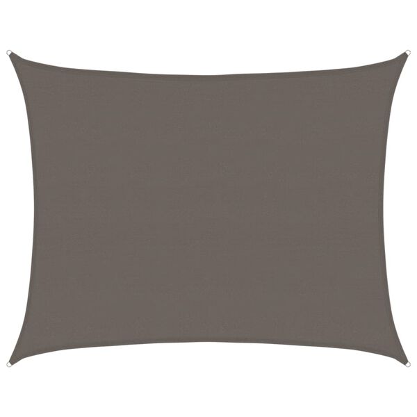 vidaXL Solsegel 160 g/m&sup2; antracit 6x8 m HDPE