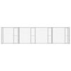 vidaXL Hundbur Silver 800 x 200 x 200 cm Galvaniserat Stål