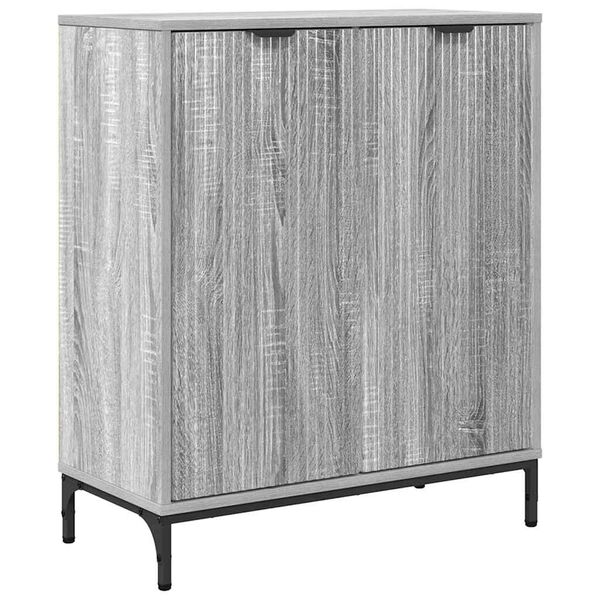 vidaXL Sideboard Gr&aring; Sonoma 69,5 x 33 x 82 cm Konstruerat tr&auml;