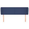 vidaXL S&auml;nggavel med kanter bl&aring; 103x23x78/88 cm tyg