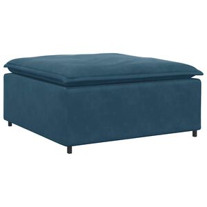 vidaXL Modulsoffa fotpallsmodul bl&aring; 100x100x48 cm