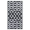 vidaXL Utomhusmatta ARAKIL svart 160x230 cm PP