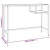 vidaXL Datorbord svart marmor 100x36x74 cm h&auml;rdat glas
