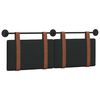 vidaXL H&auml;ngande Huvudgavel V&auml;ggmonterad Svart 130 x 55 x 5 cm Antik PU