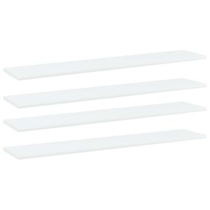 vidaXL Hyllplan 4 st vit 100x20x1,5 cm konstruerat tr&auml;