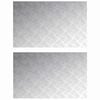vidaXL Trappsteg 2 st 80 x 50 cm Silver Aluminium Rektangul&auml;r
