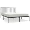 vidaXL S&auml;ngram med huvudgavel metall svart 140x190 cm