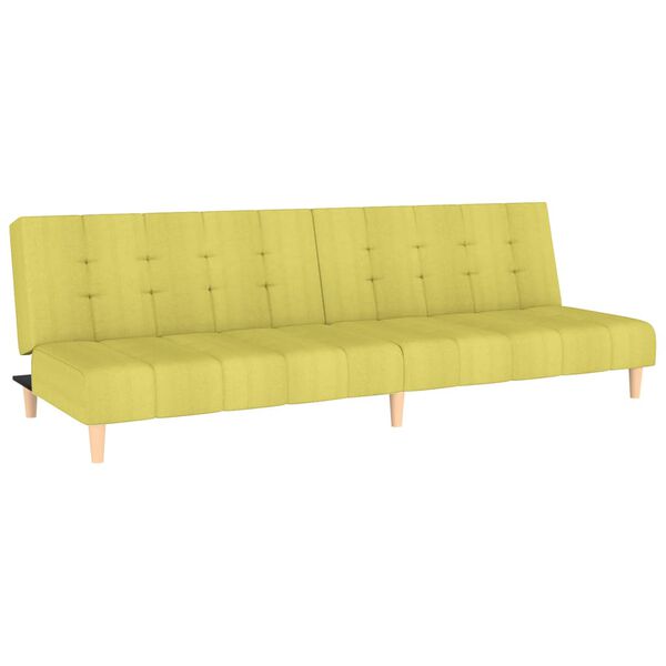 vidaXL B&auml;ddsoffa 2-sits gr&ouml;n tyg