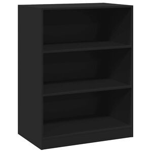 vidaXL Garderob svart 77x48x102 cm konstruerat tr&auml;