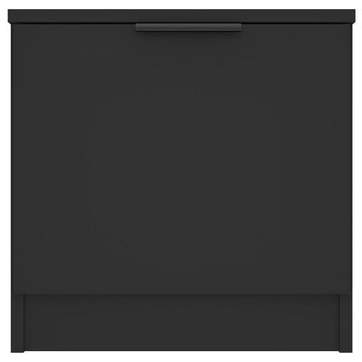 vidaXL Sängbord 2 st svart 40x39x40 cm
