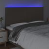 vidaXL S&auml;nggavel LED taupe 200x5x118/128 cm tyg