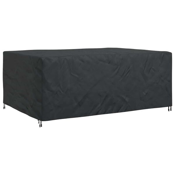vidaXL M&ouml;bel&ouml;verdrag Enf&auml;rgad Svart 280 x 204 x 106 cm 420D