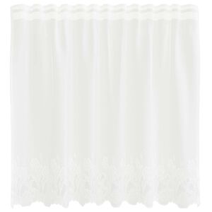 vidaXL Spetsgardin Vit 80 x 150 cm Polyester