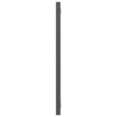 vidaXL Badrumsspegel grå högglans 100x1,5x37 cm spånskiva