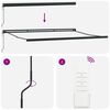 vidaXL Markis Vit 350 x 250 x 165 cm Polyester och aluminium