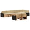 vidaXL Utomhussoffset 8 st Naturlig och Beige