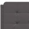 vidaXL Headboard Cushion "Zadar" Grey 140 cm Faux Leather