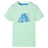 vidaXL T-shirt f&ouml;r barn ljusgr&ouml;n 128