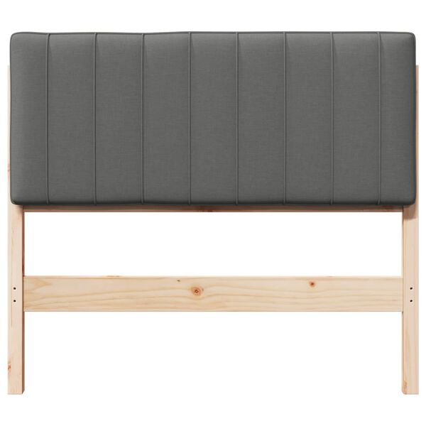 vidaXL Kl&auml;dd s&auml;nggavel Brun och ljusgr&aring; 100 cm Massiv furu