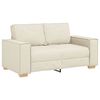 vidaXL Soffa 2 pcs Beige 220 x 80 x 84 cm Linnenblandad tyg