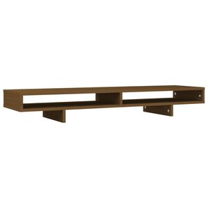 vidaXL Sk&auml;rmst&auml;ll honungsbrun 100x27x14 cm massiv furu