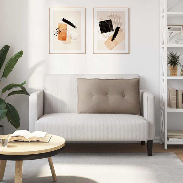 vidaXL Ryggkudde Taupe 80 x 50 cm Mikrofiber Tyg