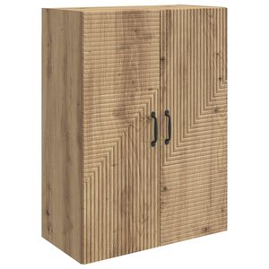 vidaXL V&auml;ggmonterat sk&aring;p 66 x 34,5 x 90 cm Konstruerat tr&auml; Artisan-ek