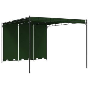 vidaXL Paviljong 4 x 3 x 2,3 m Gr&ouml;n Polyester och St&aring;l