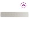 vidaXL Rabattkanter 30 st 20x103 cm rostfritt st&aring;l
