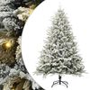 vidaXL Konstgjord f&ouml;rbelyst julgran Gr&ouml;n 180 cm PVC och PE