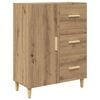 vidaXL Sideboard Artisan Ek 34 x 69.5 x 90 cm Konstruerat tr&auml;
