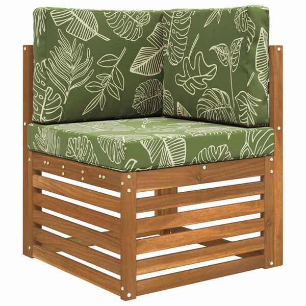 vidaXL Utomhus Soffa Kudde 3 pcs Bladdesign Polyester