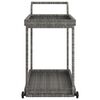 vidaXL Serveringsvagn grå 100x45x83 cm konstrotting