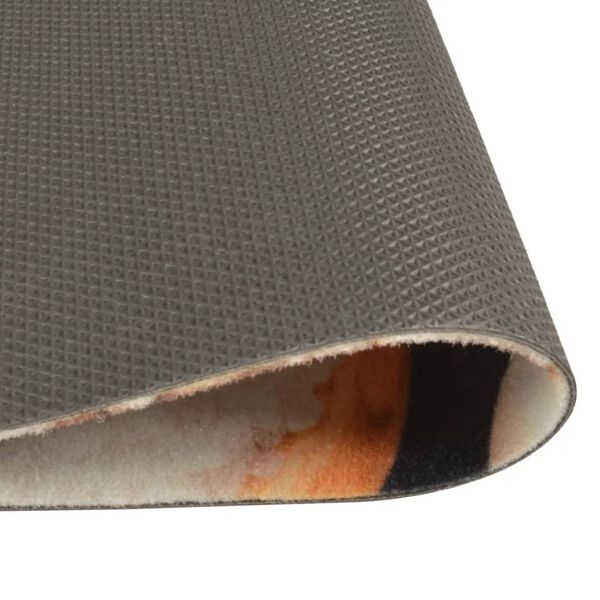 vidaXL Köksmatta maskintvättbar grönsaker 60x300 cm sammet