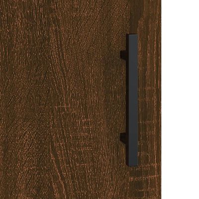 vidaXL Högskåp brun ek 69,5x34x180 cm konstruerat trä
