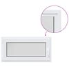 vidaXL K&auml;llarf&ouml;nster inre f&auml;rg vit RISOR 50 x 55 cm PVC och klart glas