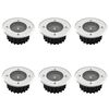 vidaXL Markspotlights 6 st solcell