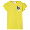 T-shirt f&ouml;r barn stark gul 140