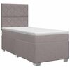 vidaXL Kontinentals&auml;ng med madrass Taupe 80 x 200 cm Tyg