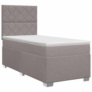 vidaXL Kontinentals&auml;ng med madrass Taupe 80 x 200 cm Tyg