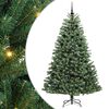 vidaXL Plast Hingad Julgran Gr&ouml;n 210 cm PVC och metall