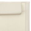 vidaXL Solsängar textilen 2 st gräddvit och grå