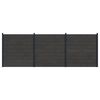 vidaXL St&auml;ngselset 3 st 526 x 186 cm WPC och aluminium Svart