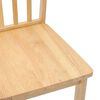 vidaXL Matstolar 2 st, naturligt massivt tr&auml; gummi