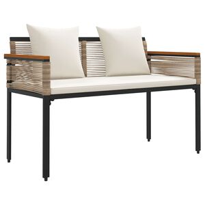 vidaXL Utomhusb&auml;nk 2 -Seater 117 x 54 x 74.5 cm konstrotting